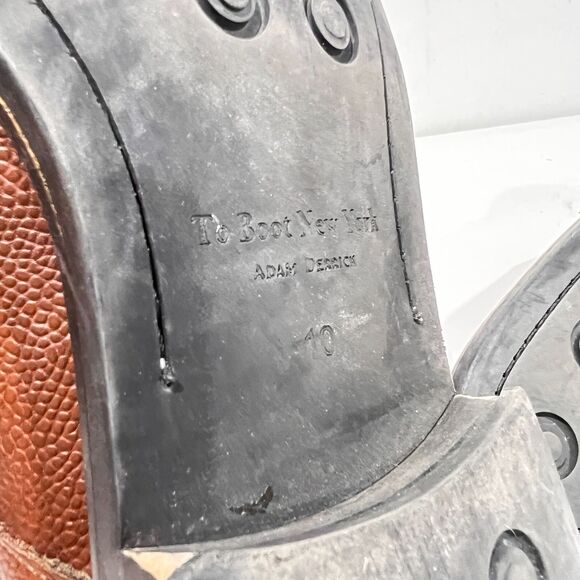 To Boot New York Adam Derrick Mens 10 Shoes Brown Leather Lace Up Oxford 1382 - Picture 11 of 13